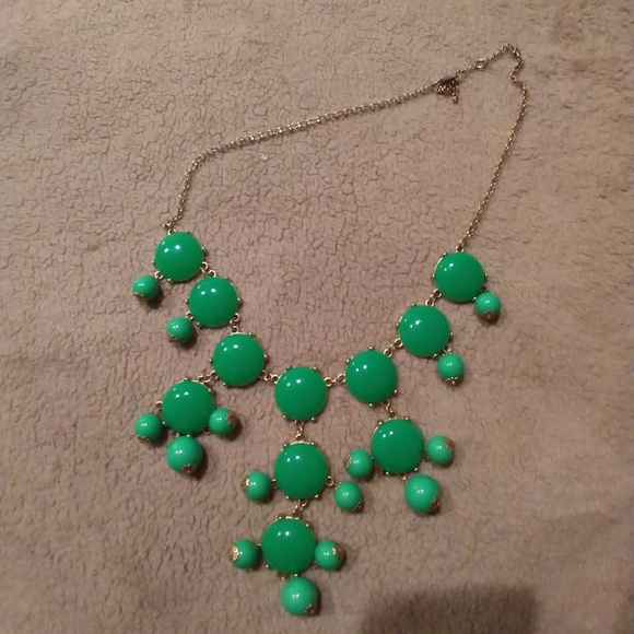 J. Crew Jewelry - J. Crew Green Bubble Necklace
